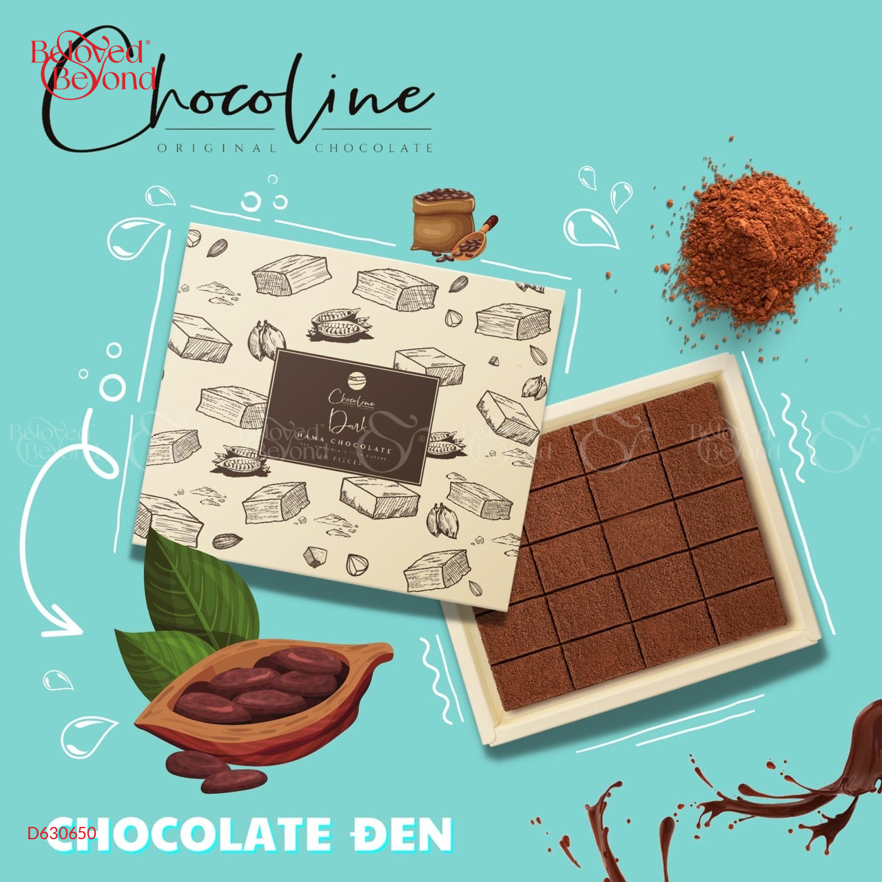 Chocolate Dark (75% Cacao) - Size 20 Viên - belovedbeyond.com