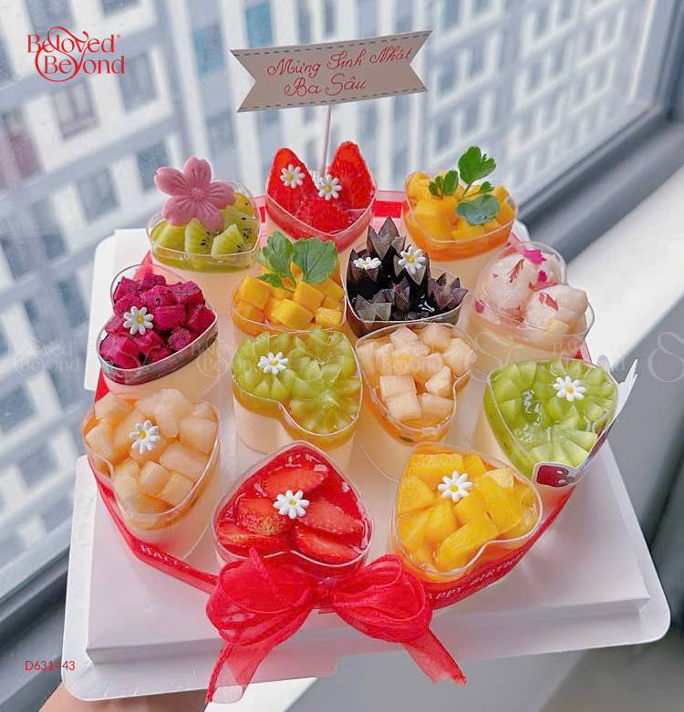 Set Bánh Kem Trái Cây Trái Tim Yêu Thương - belovedbeyond.com