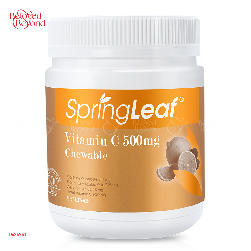 Viên Nhai Vitamin C Springleaf 500Mg - belovedbeyond.com
