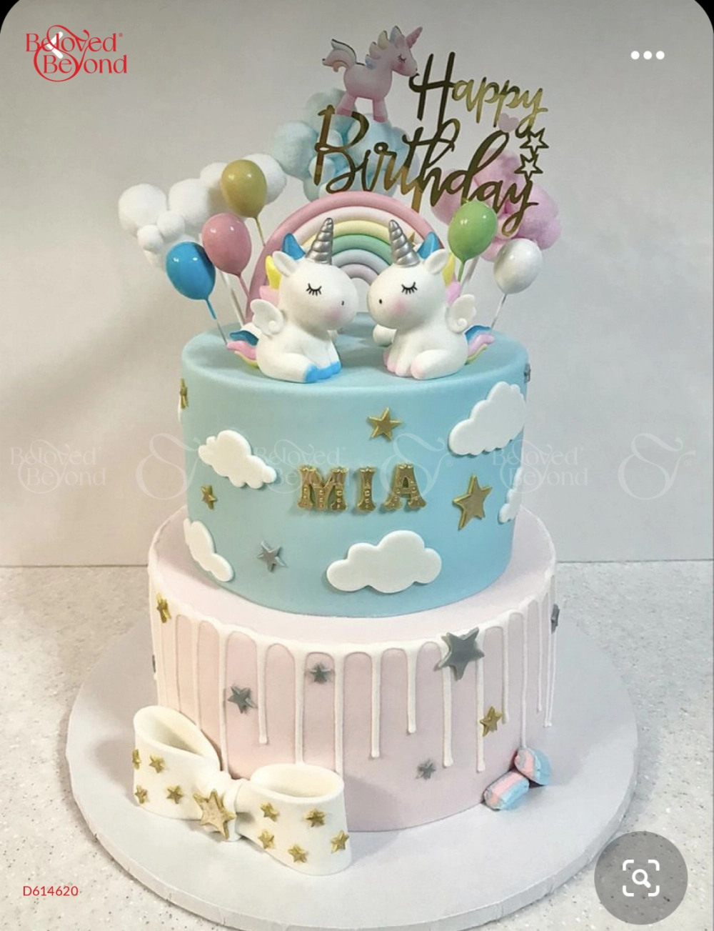 Bánh sinh nhật tháng màu xanh tặng sinh nhật bạn trai 8978 - Bánh sinh nhật,  kỷ niệm