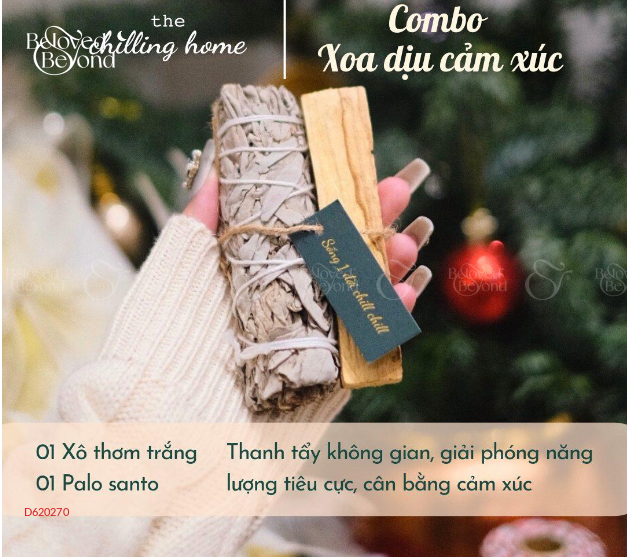 Combo Xoa Dịu Cảm Xúc (Xô Thơm Trắng&Gỗ Trắc Xanh) - belovedbeyond.com