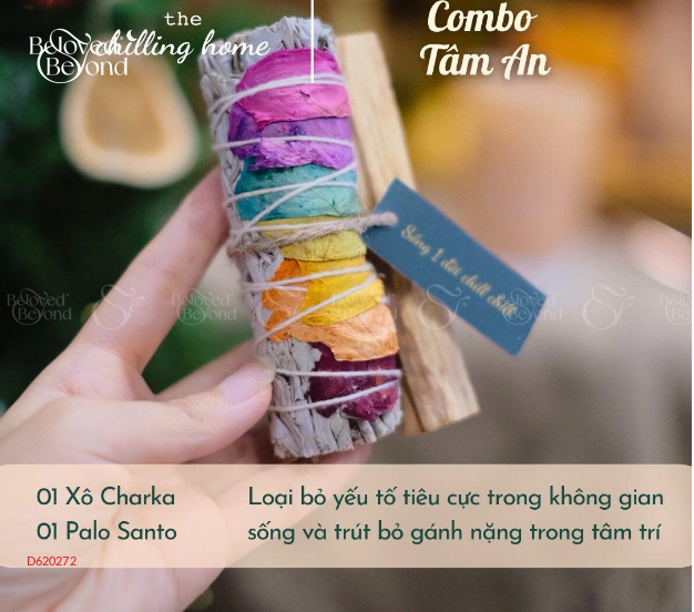 Combo Tâm An (Xô Chakra & Gỗ Trắc Xanh) - belovedbeyond.com