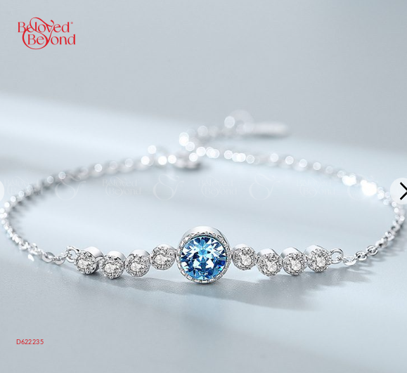 Lắc Tay Bạc Nữ Pha Lê Swarovski Trái Tim_579467 - belovedbeyond.com