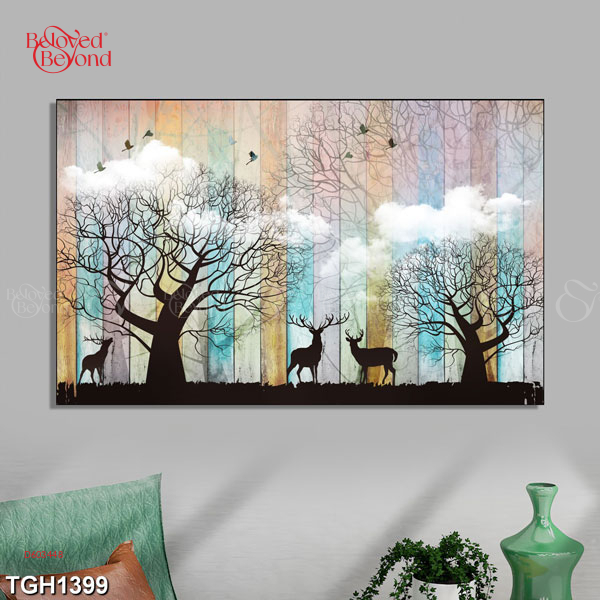 Tranh Decor Những Chú Hươu Trong Rừng Tgh1399 - belovedbeyond.com
