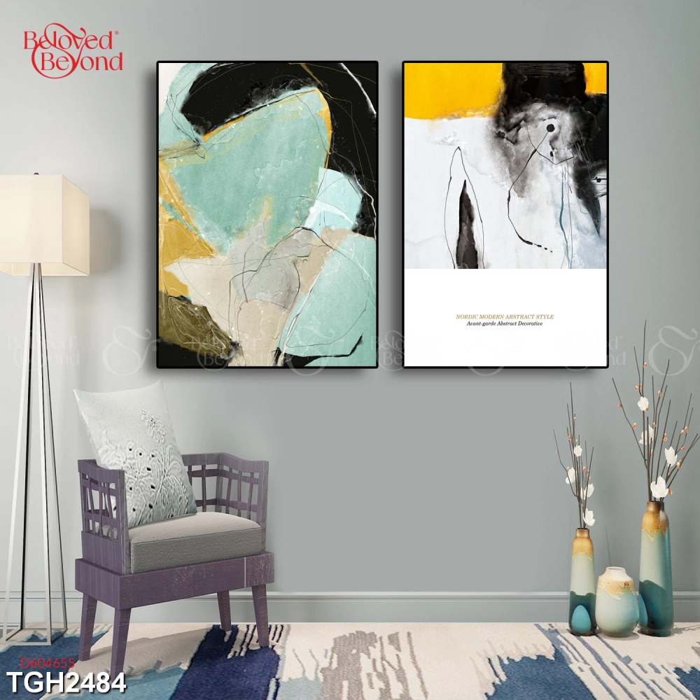 Tranh Trừu Tường Vân Đá Tgh2484 - belovedbeyond.com