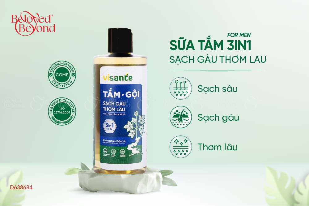 Tắm Gội 3In1 Dành Cho Nam - belovedbeyond.com