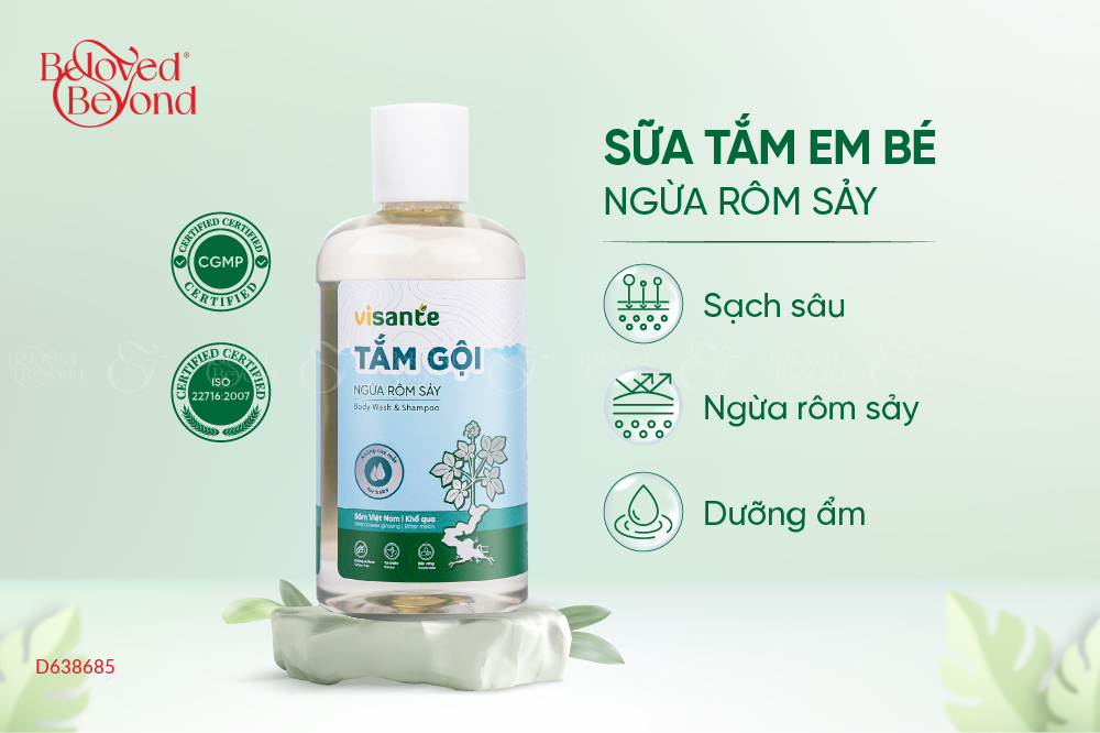 Tắm Gội Ngừa Rôm Sảy Dành Cho Trẻ Em - belovedbeyond.com