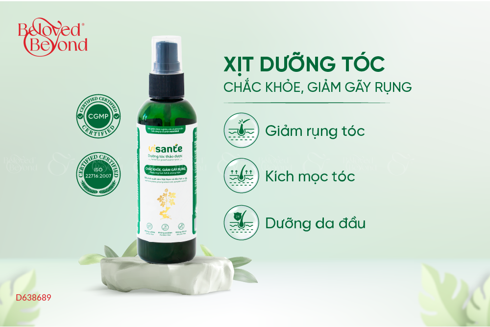 Xịt Dưỡng Tóc Thảo Dược Chắc Khỏe, Giảm Gãy Rụng - belovedbeyond.com