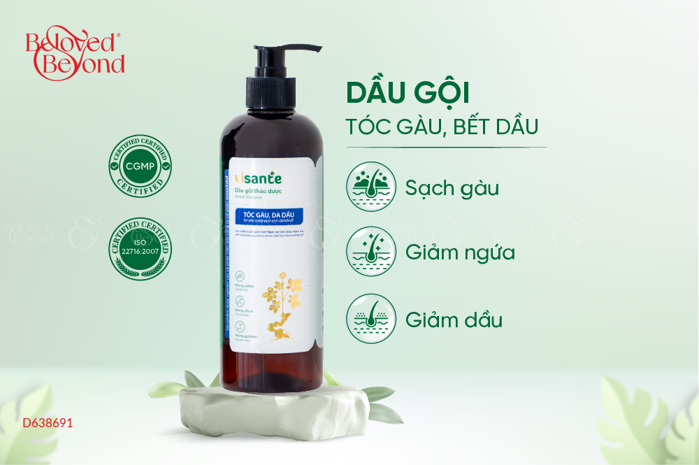 Dầu Gội Thảo Dược Tóc Gàu, Da Dầu - belovedbeyond.com
