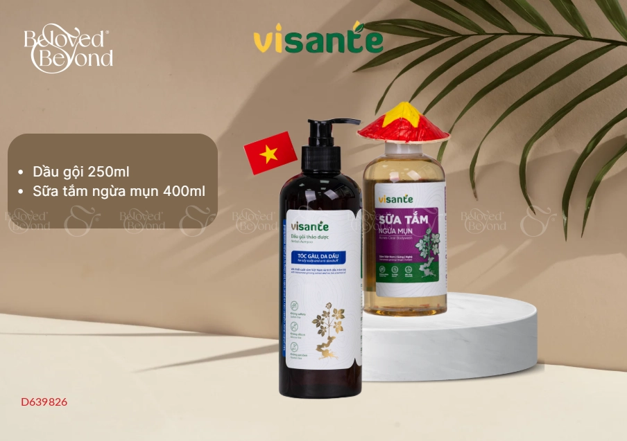 Combo 7: Dầu Gội - Sữa Tắm Visante - belovedbeyond.com